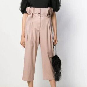 Dolce and Gabbana Paperbag Waist Cropped Pant